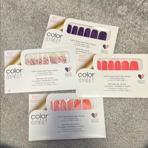 Neat 4 sets- Color Street Nail Polish Strips Set